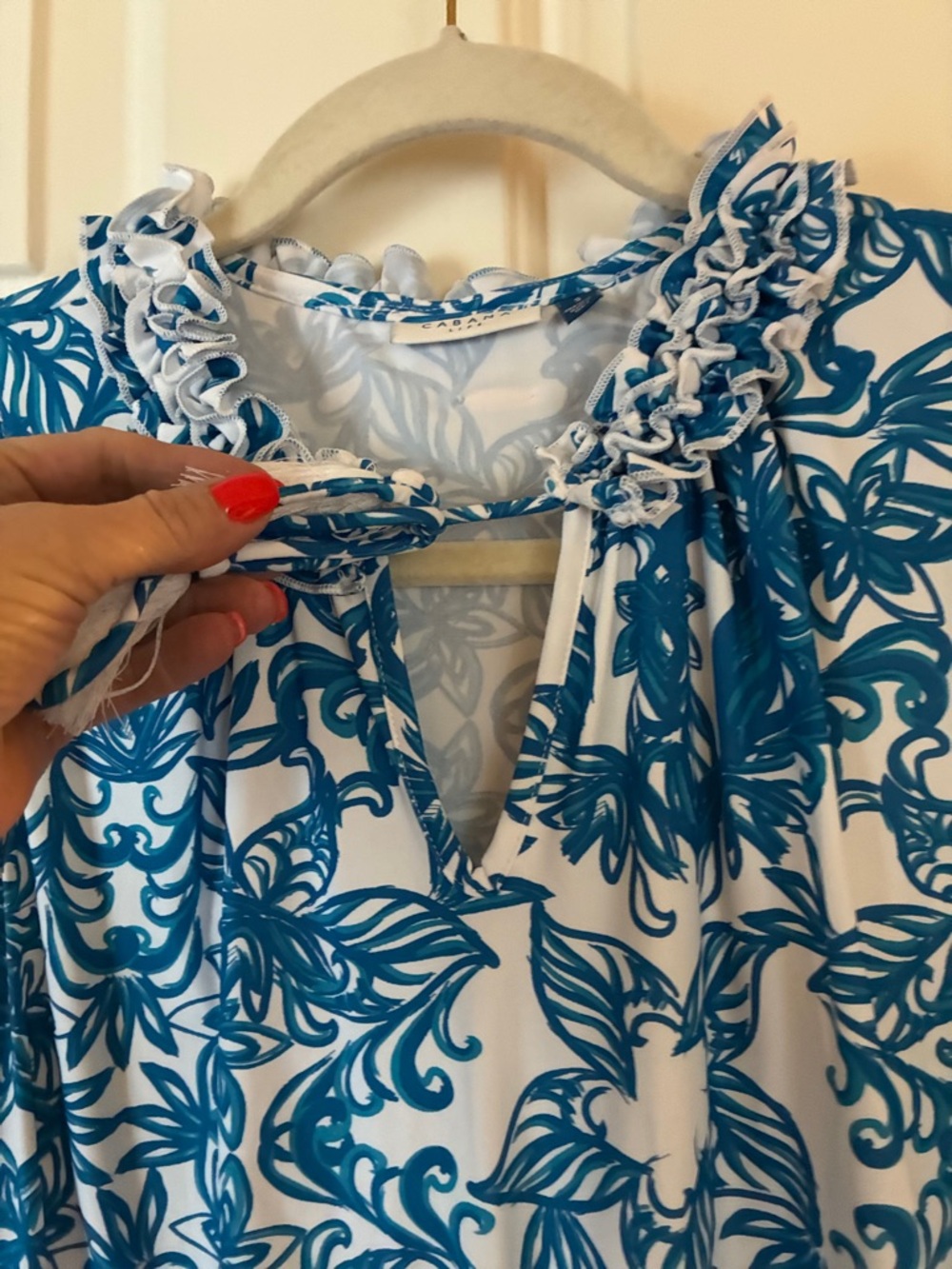 Women’s Cabana Life - Sleeveless Ruffle Dress Sz S - Picture 7 of 12